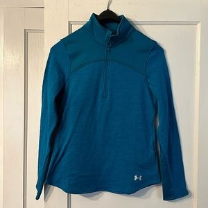 Under Armour Women’s Teal 1/4 Zip Sweatshirt